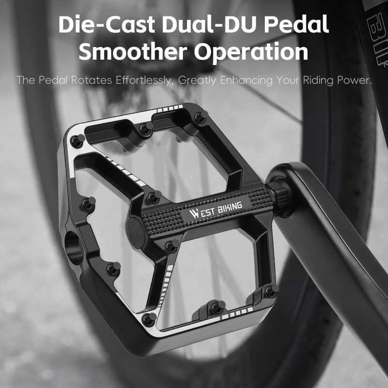 WEST BIKING Die-Cast Dual-DU B - Pedal Platform Flat 评论和价格