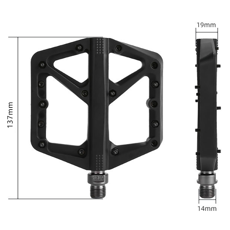 Nylon Bicycle Pedals MTB Platf - Pedal Platform Flat 评论和价格