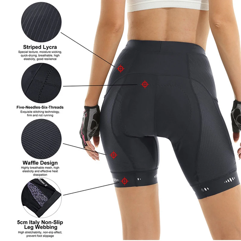 X-TIGER Women Cycling Shorts R - Mountain Biking Shorts Women 评论和价格