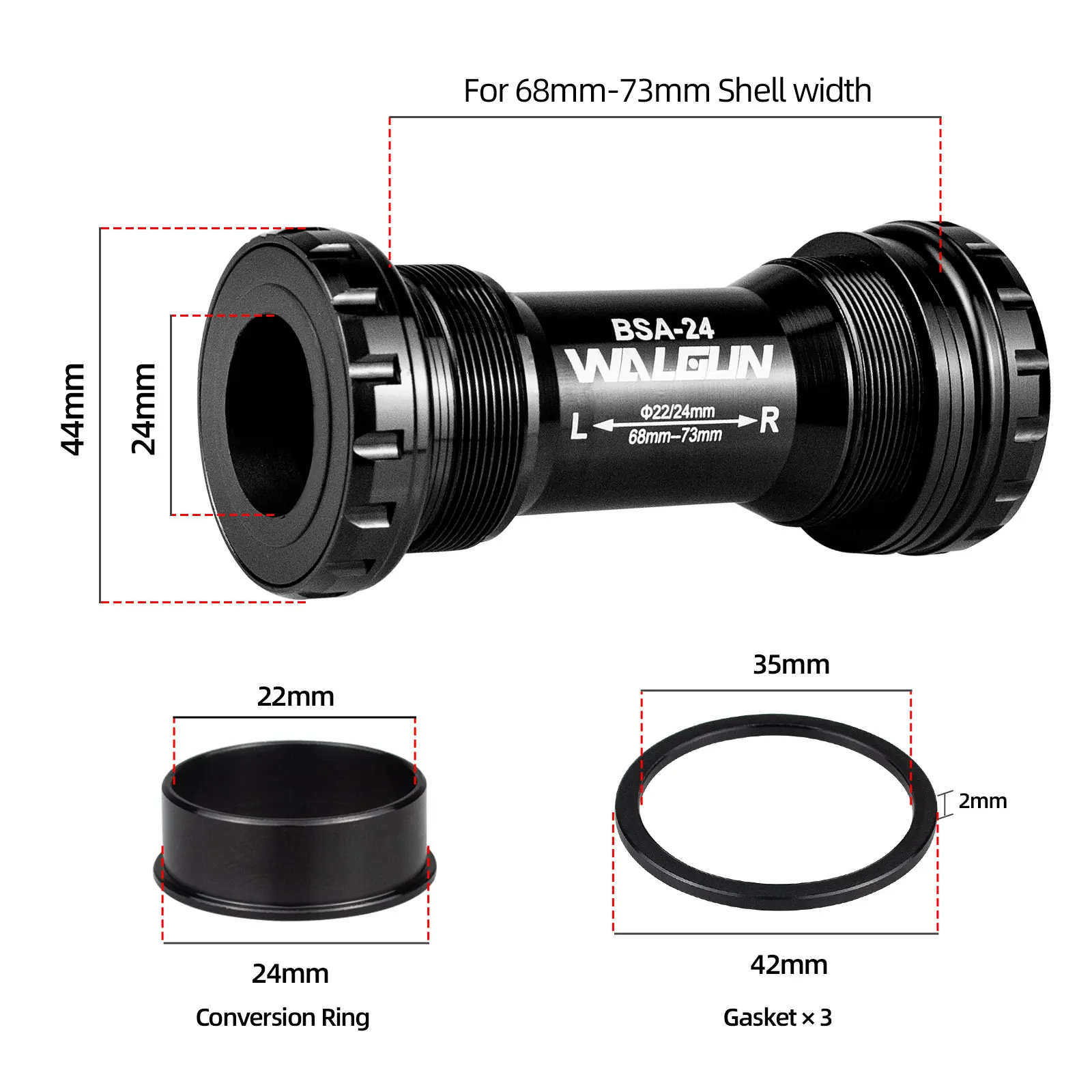 BSA Threaded Bike Bottom Brack - Bottom Bracket Press 评论和价格